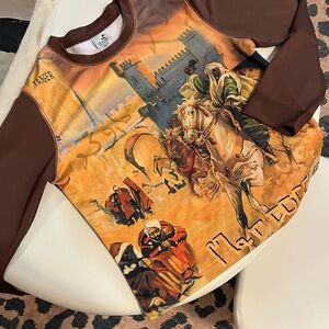 Women Medieval m Shirt - Brown